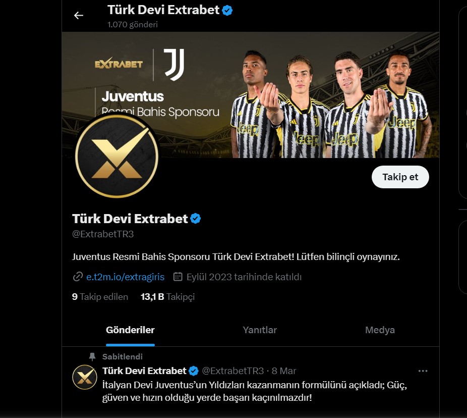 Extrabet Twitter